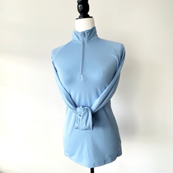 Half Zip Long Sleeve Activewear Top - Picture 2 of 11